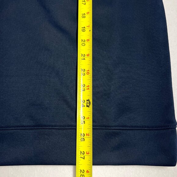 St John's  Bay Men's Stretch Pullover Quarter Zip Navy Vest Size Medium NWT - Picture 8 of 8